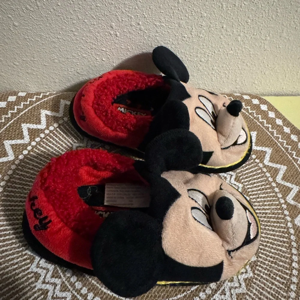 Mickey Mouse Plush Slippers
